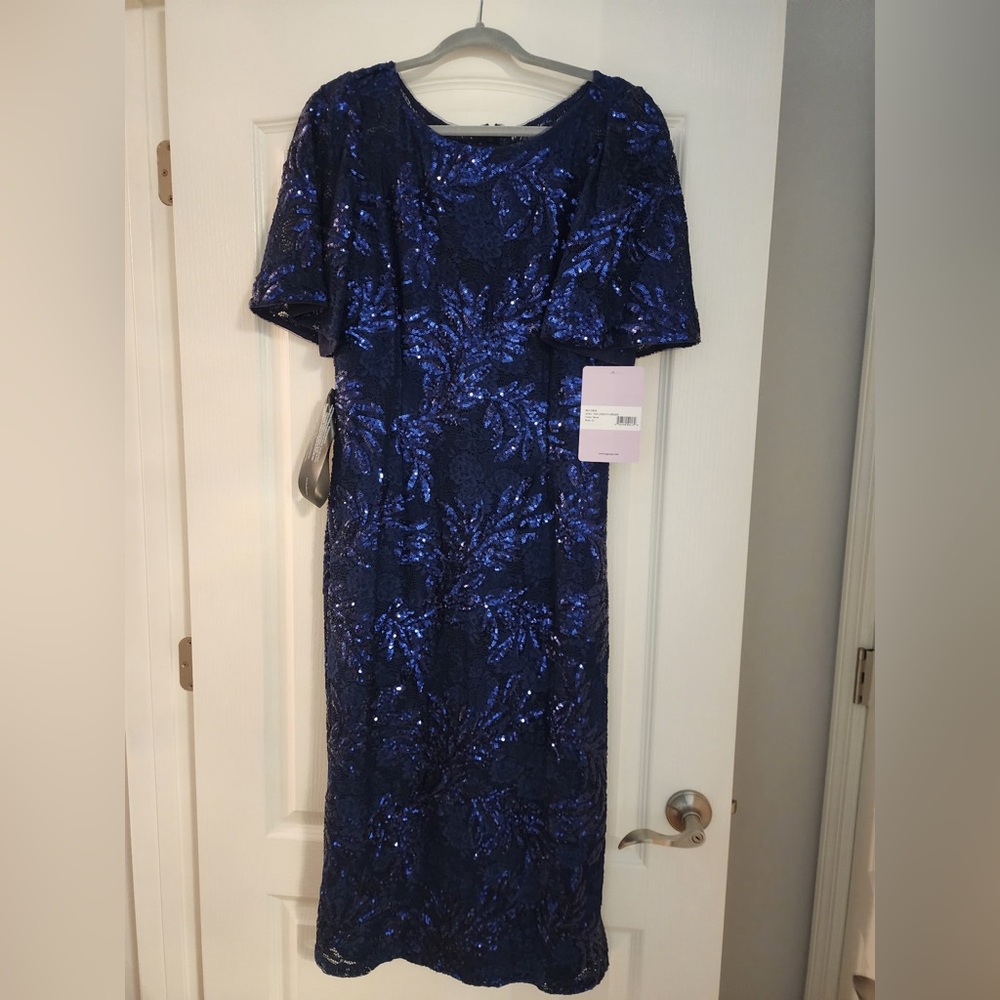 JS Collection ADEL TEA LENGTH DRESS - Picture 5 of 8